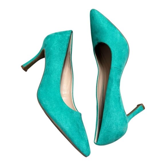 Kelly & Katie Emmie Pump Summer Green Fabric size 9.5 - Picture 1 of 10